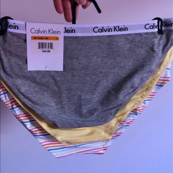 NWT $35 set of 3 Calvin Klein bikini panties underwear Sz S - Picture 3 of 13